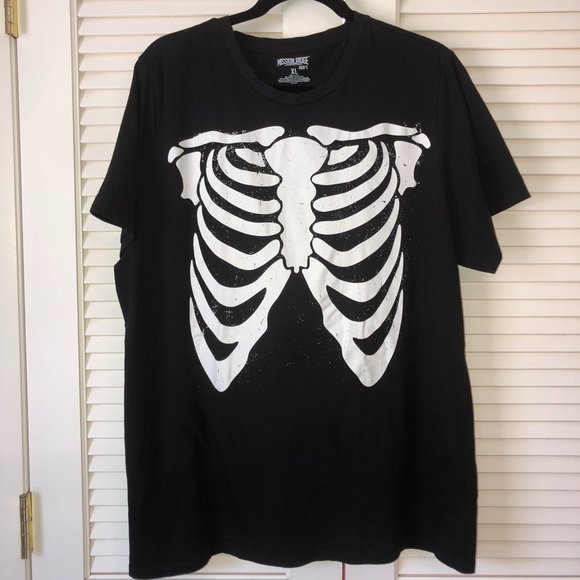 Men's Skeleton T Shirt XL - Picture 1 of 3
